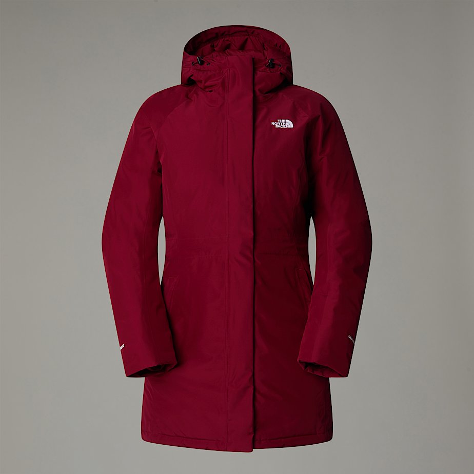 Women The North Face Brooklyn Parka Red | NF0A63A8S