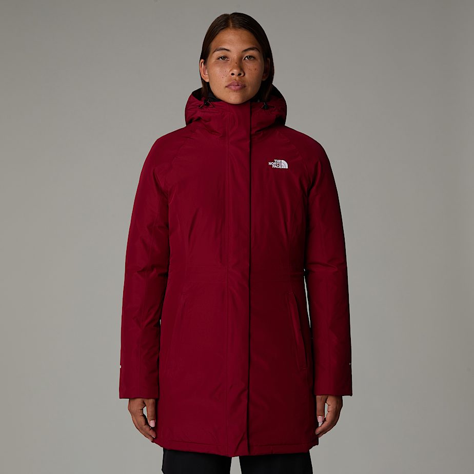 Women The North Face Brooklyn Parka Red | NF0A63A8S