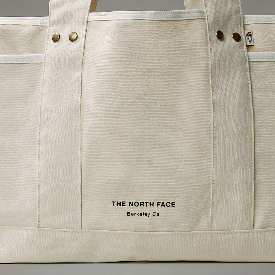Women The North Face Circular Cotton Tote Bags White | NF0A02H1R