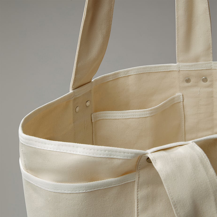 Women The North Face Circular Cotton Tote Bags White | NF0A02H1R