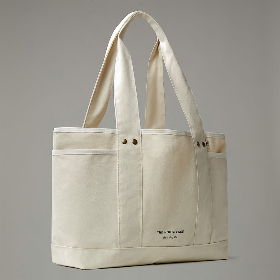 Women The North Face Circular Cotton Tote Bags White | NF0A02H1R