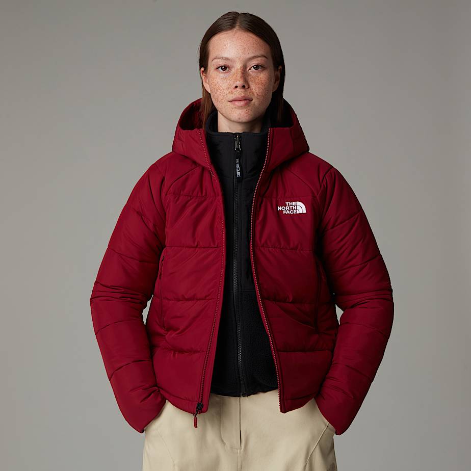 Women The North Face Circular Synthetic Hooded Jackets Red | NF0A49O6W