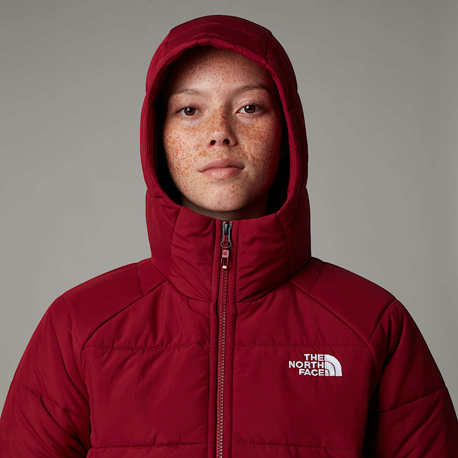 Women The North Face Circular Synthetic Hooded Jackets Red | NF0A49O6W