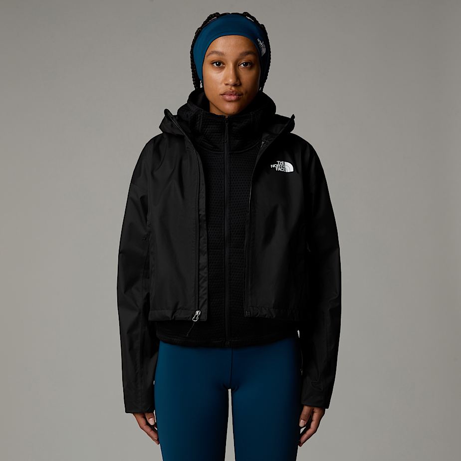 Women The North Face Cropped Quest Jackets Black | NF0A23I1T