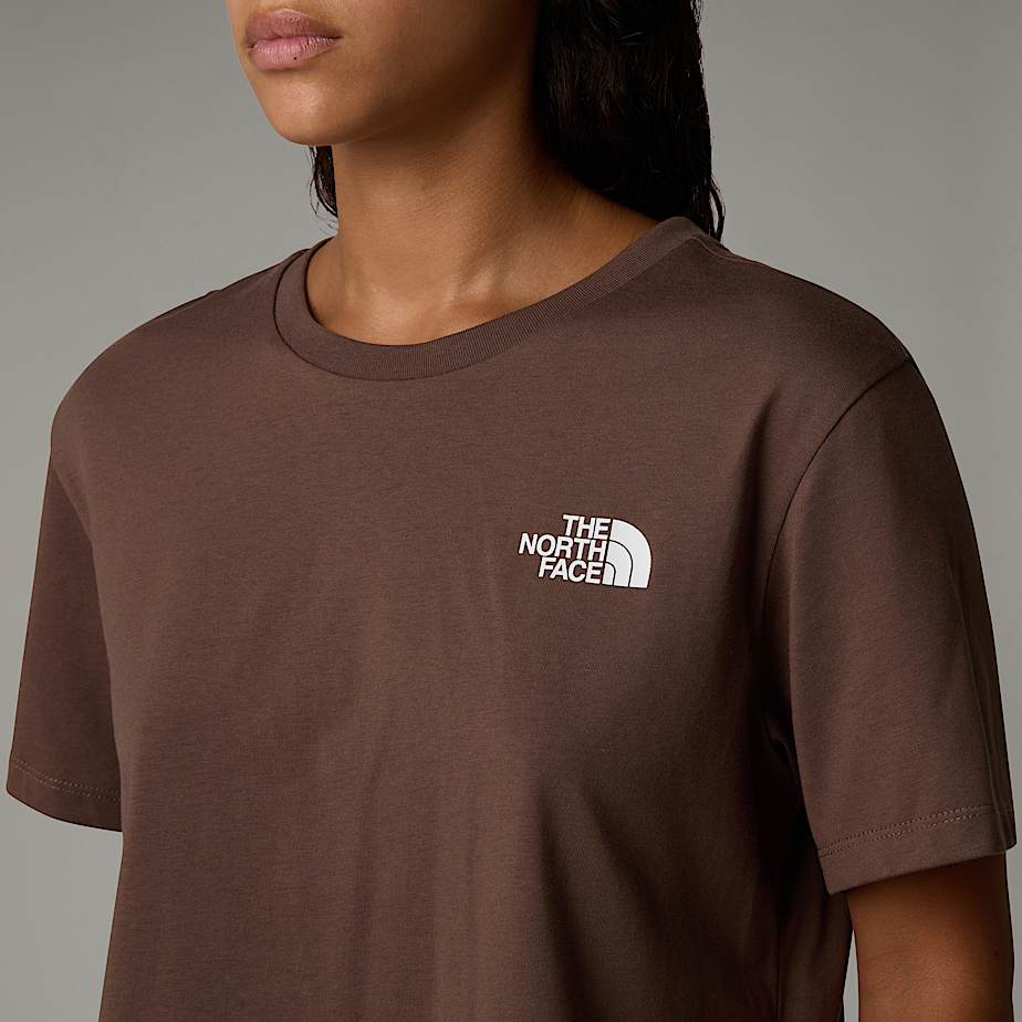 Women The North Face Cropped Simple Dome T Shirts Brown | NF0A68W6H