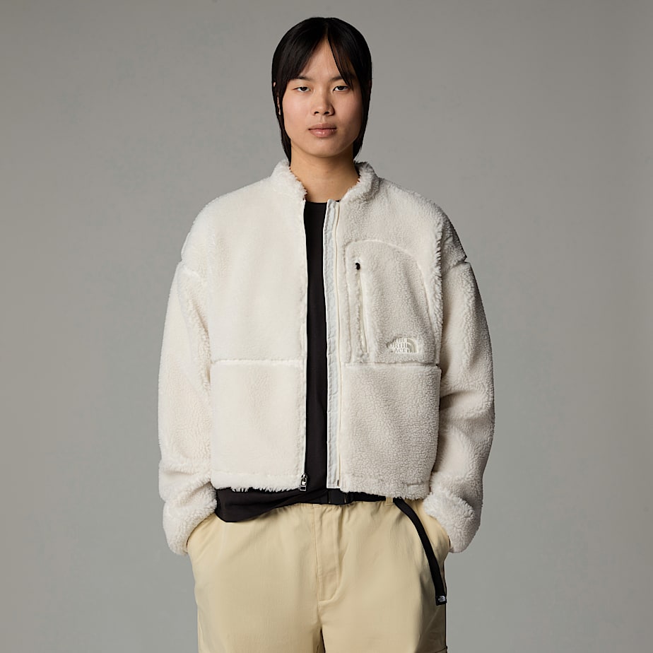 Women The North Face Extreme Pile Full-Zip Fleece Jackets White | NF0A38Z0I