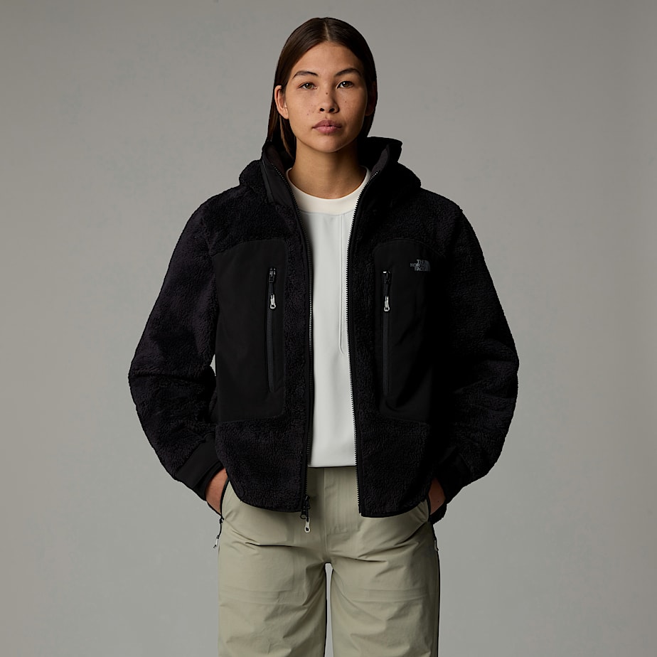 Women The North Face Fleece Full-Zip Fleece Jackets Black | NF0A45X9C