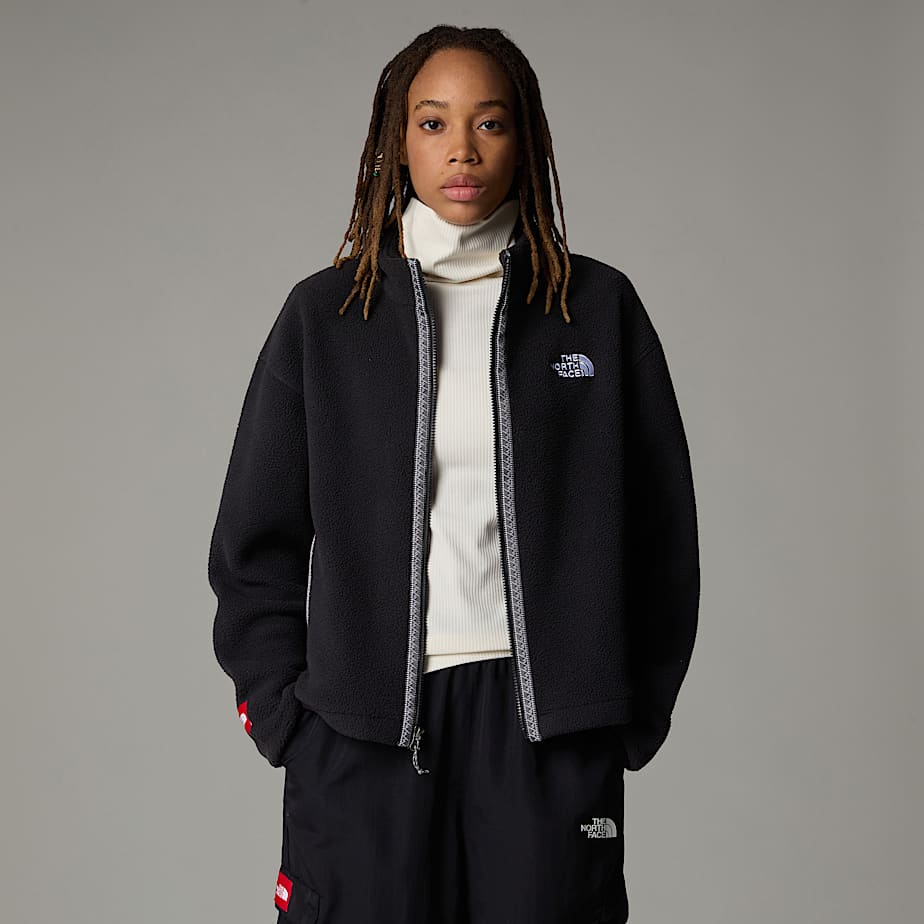 Women The North Face Fleeski Full-Zip Fleece Jackets Black | NF0A06J9K