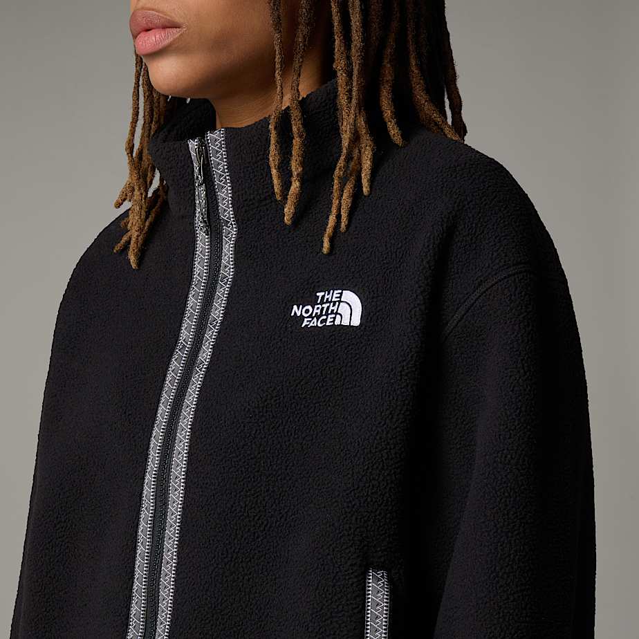 Women The North Face Fleeski Full-Zip Fleece Jackets Black | NF0A06J9K