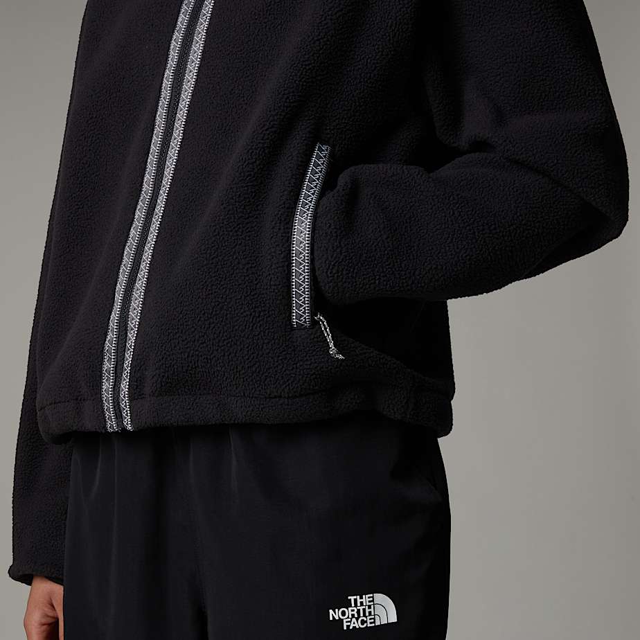 Women The North Face Fleeski Full-Zip Fleece Jackets Black | NF0A06J9K