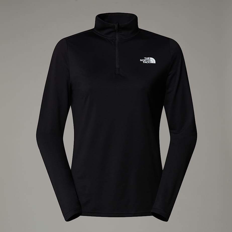 Women The North Face Flex 1/4 Zip Graphic Long-Sleeve T Shirts Black | NF0A20Q5F