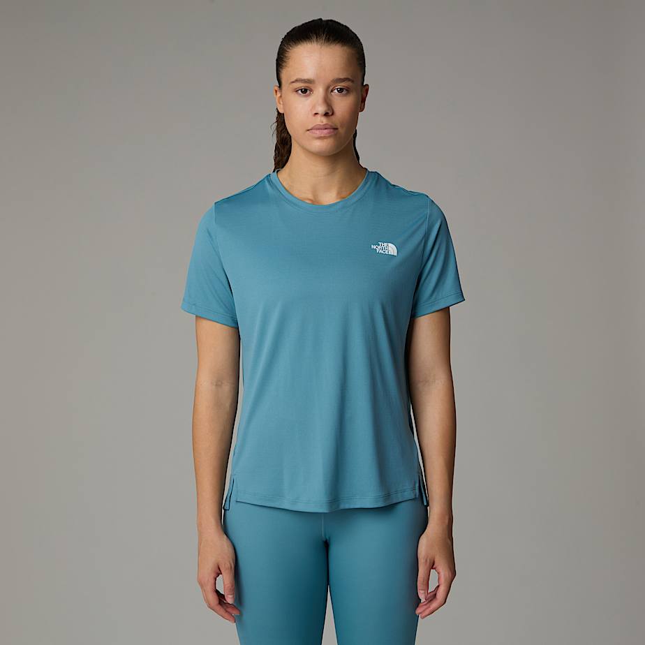 Women The North Face Flex T Shirts Blue | NF0A04M2Z