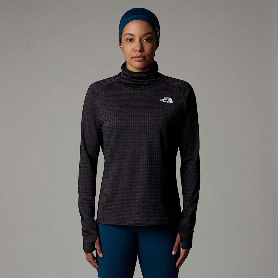 Women The North Face Flex Warm Funnel Neck T Shirts Black | NF0A57M6W