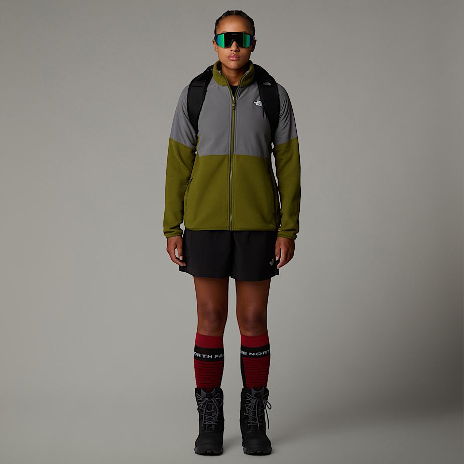 Women The North Face Glacier Heavyweight Full-Zip Fleece Jackets Olive | NF0A63Y9D