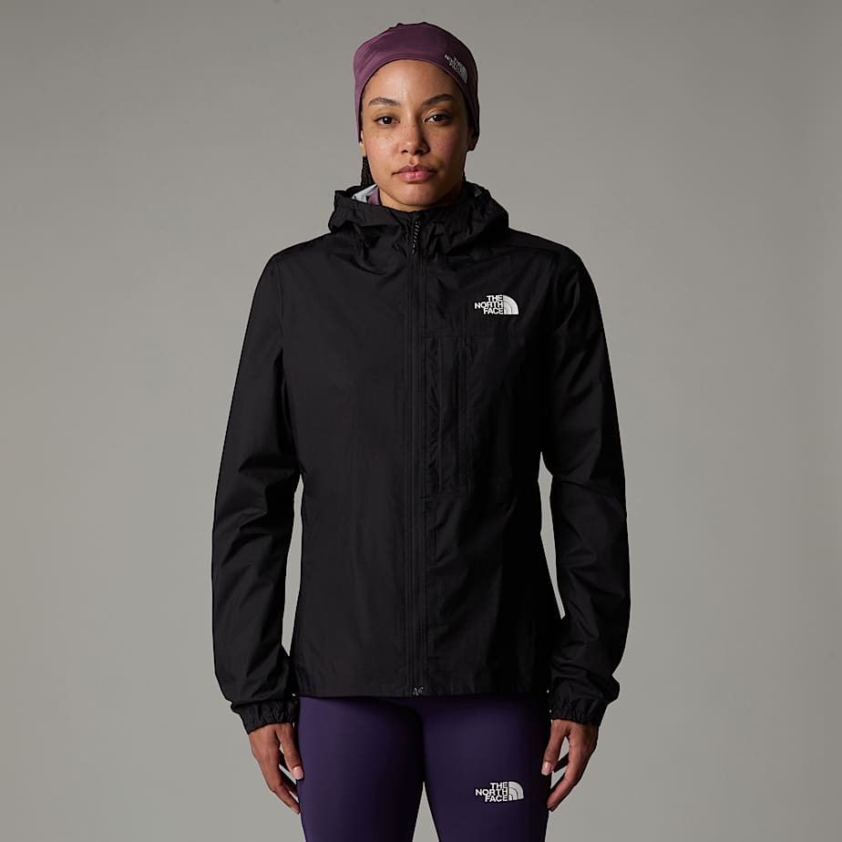 Women The North Face Higher Run Rain Jackets Black | NF0A72A8T