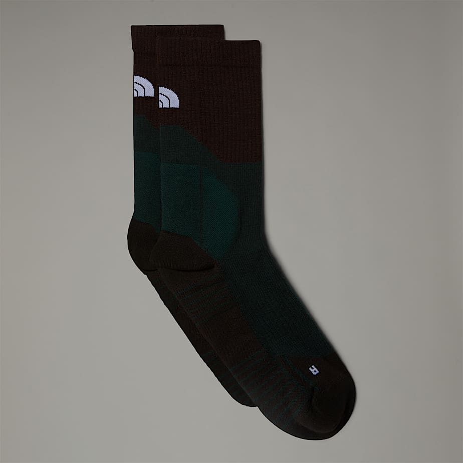 Women The North Face Hiking Crew Socks Deep Green | NF0A37O6L