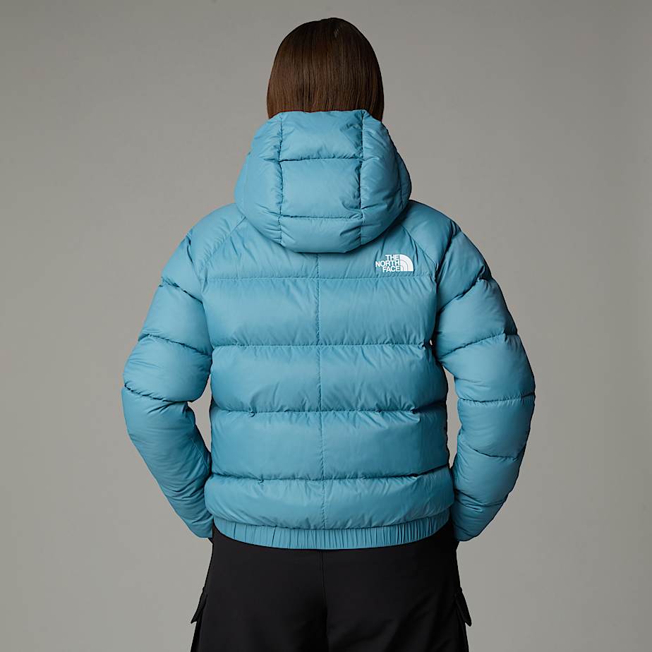 Women The North Face Hyalite Down Hooded Jackets Blue | NF0A01A4P