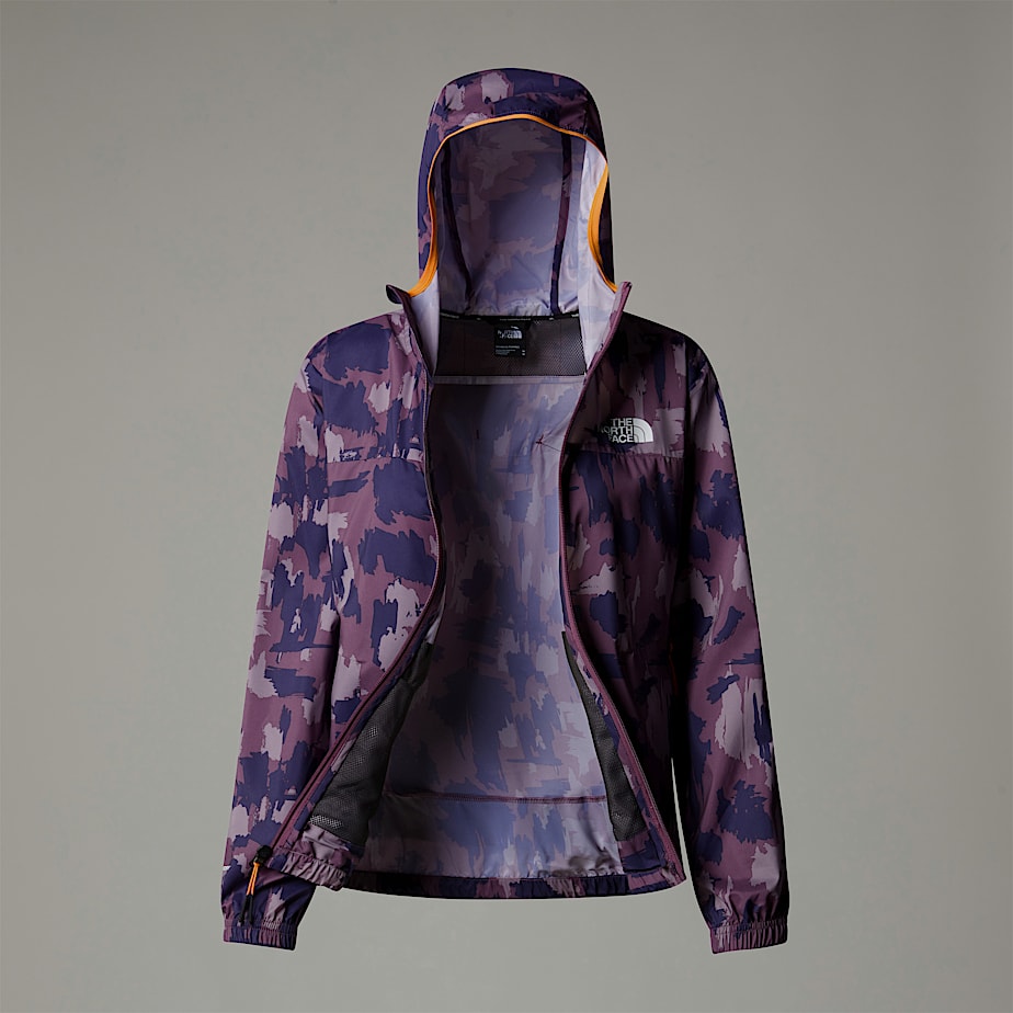Women The North Face Mountain Athletics Printed Track Wind Jacket Purple | NF0A50B3T