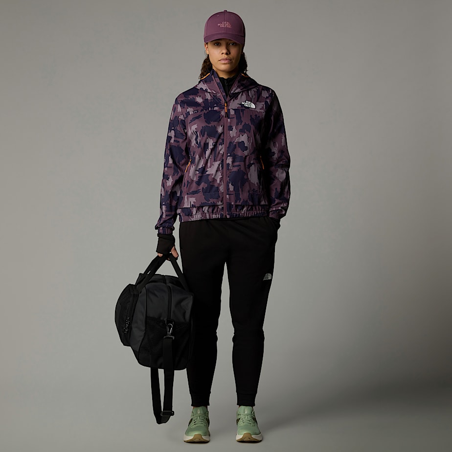 Women The North Face Mountain Athletics Printed Track Wind Jacket Purple | NF0A50B3T