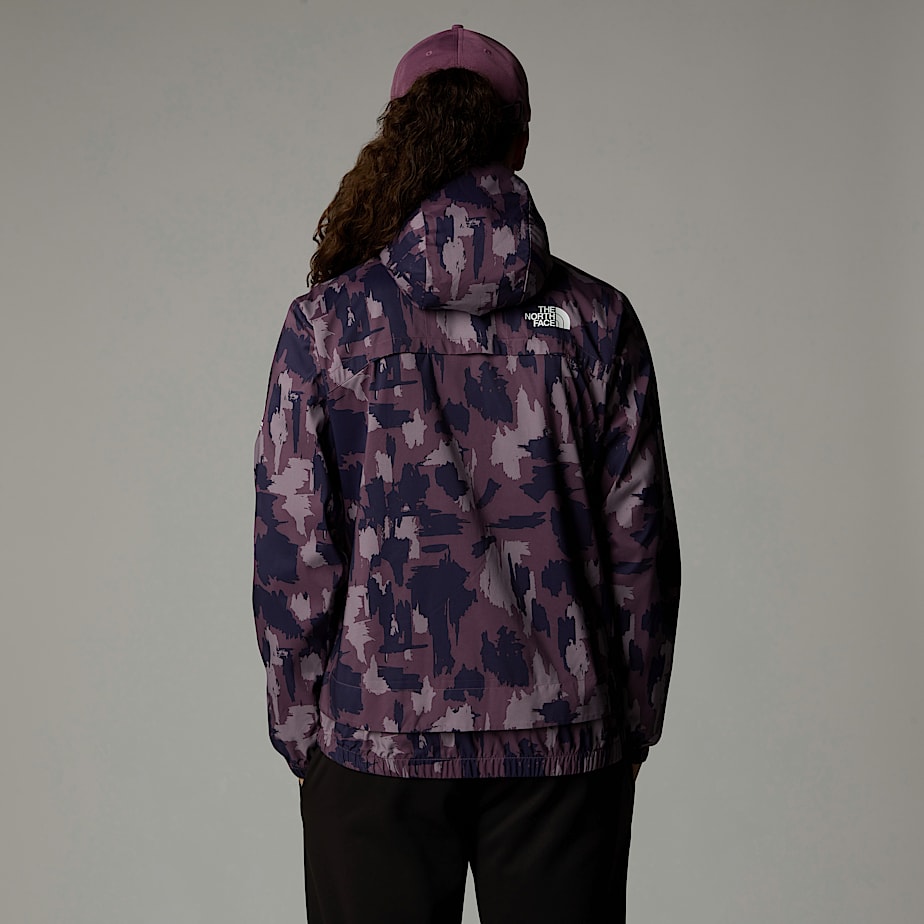 Women The North Face Mountain Athletics Printed Track Wind Jacket Purple | NF0A50B3T