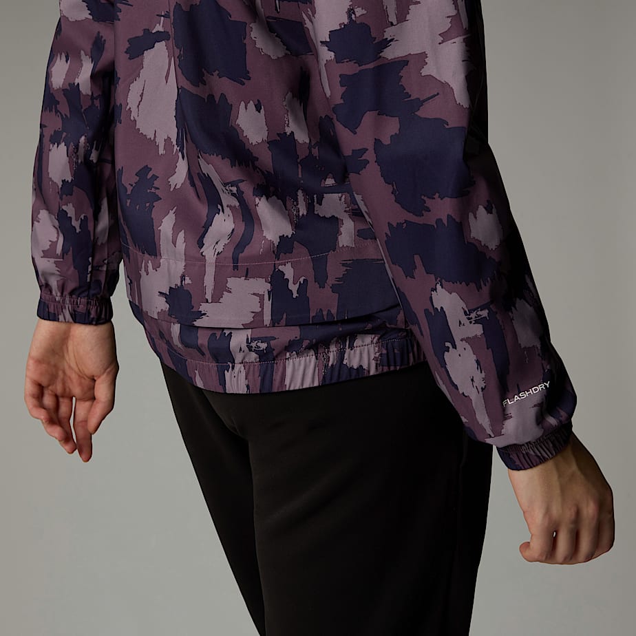 Women The North Face Mountain Athletics Printed Track Wind Jacket Purple | NF0A50B3T