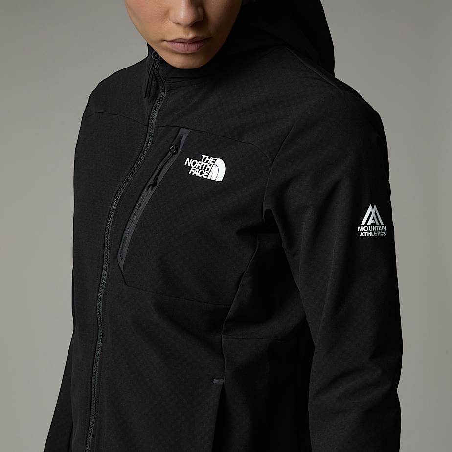 Women The North Face Mountain Athletics Softshell Jackets Black | NF0A30K0I
