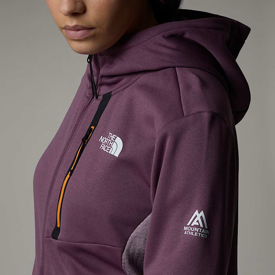 Women The North Face Mountain Athletics Full-Zip Fleece Jackets Purple | NF0A44G6M