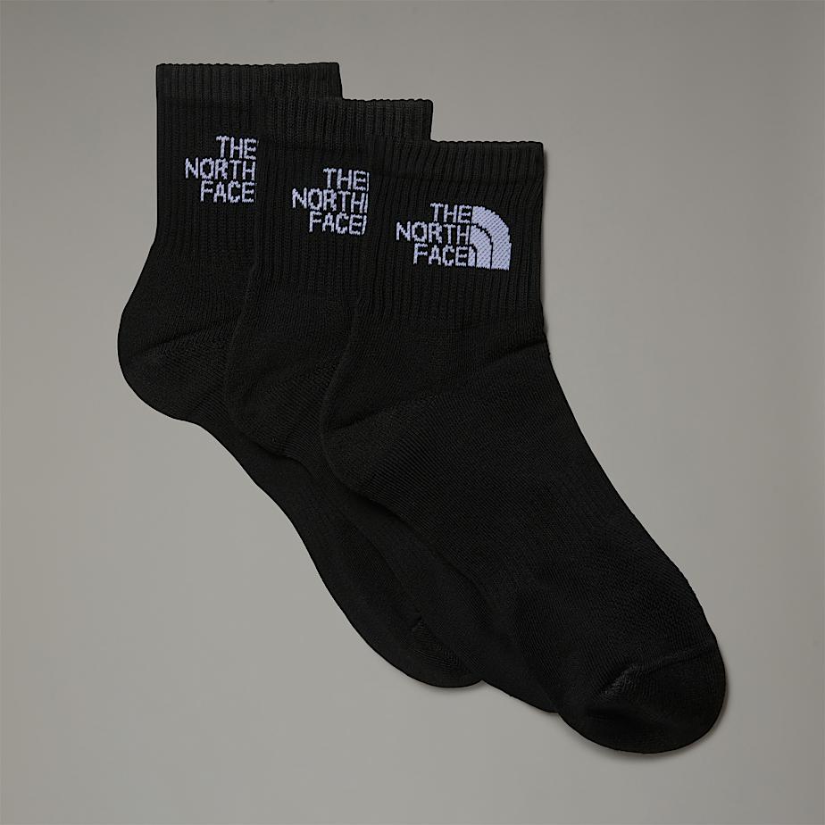Women The North Face Multi Sport Cushion 1/4 Socks Black | NF0A41I8T