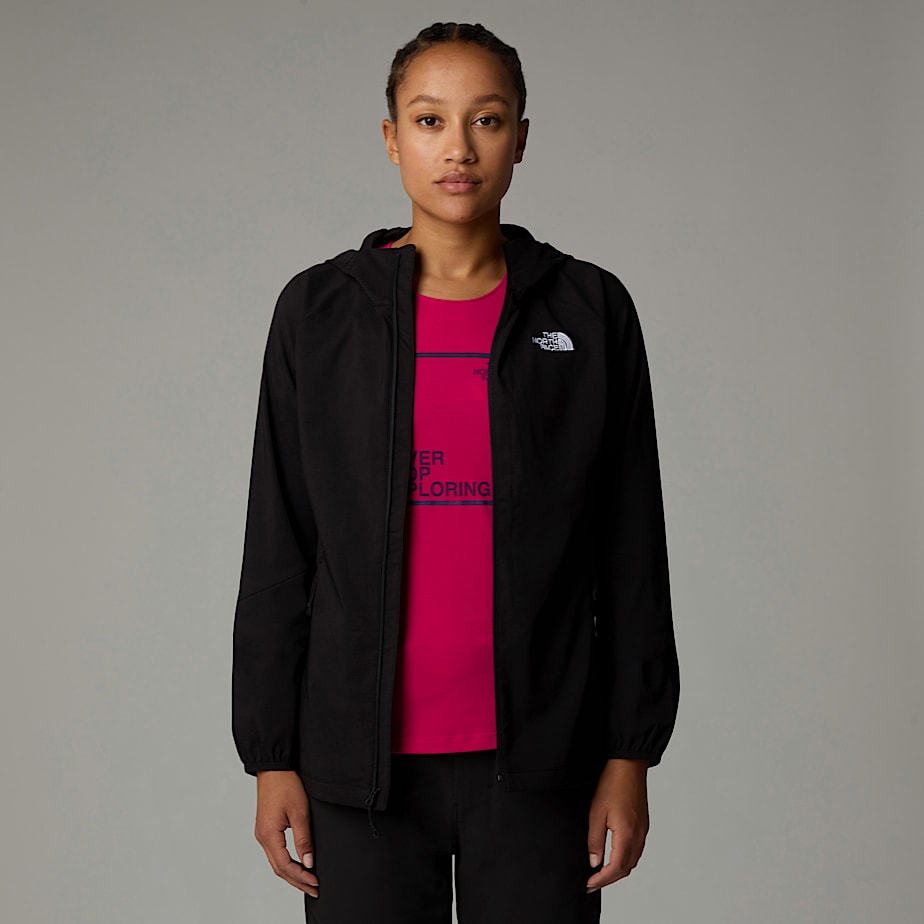 Women The North Face Nimble Hooded Jackets Black | NF0A28N5V