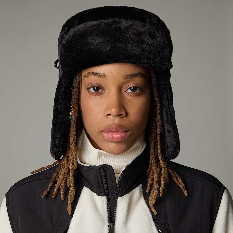 Women The North Face Osito Trapper Hats Black | NF0A88M5X