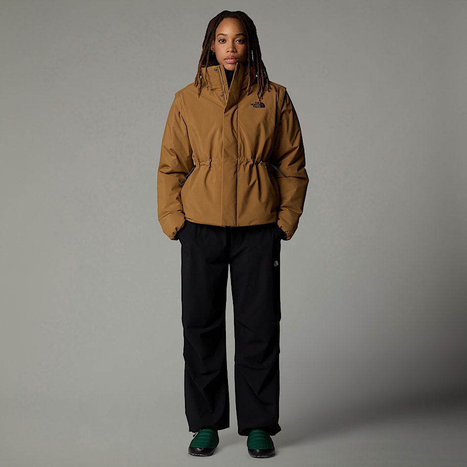Women The North Face Padded 2-in-1 Convertible Jackets Brown | NF0A50B1N