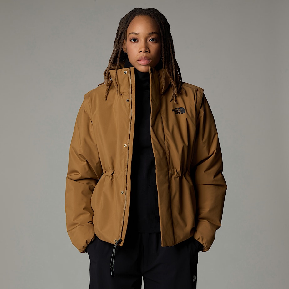 Women The North Face Padded 2-in-1 Convertible Jackets Brown | NF0A50B1N