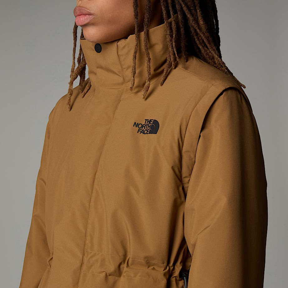 Women The North Face Padded 2-in-1 Convertible Jackets Brown | NF0A50B1N