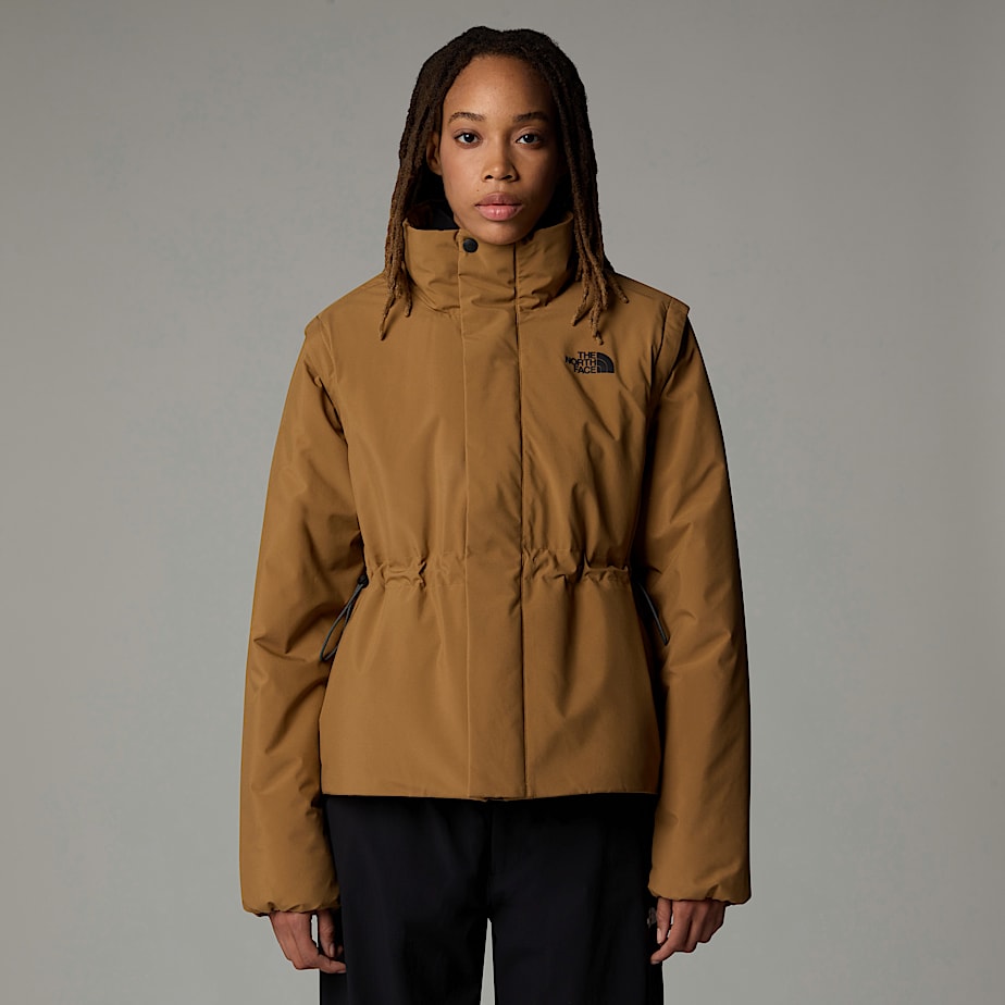 Women The North Face Padded 2-in-1 Convertible Jackets Brown | NF0A50B1N