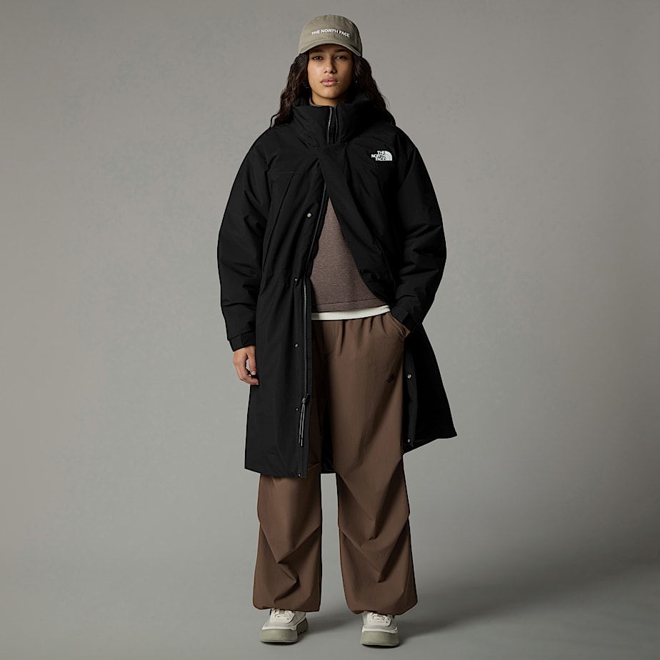 Women The North Face Padded Long Length Parka Black | NF0A78O9F