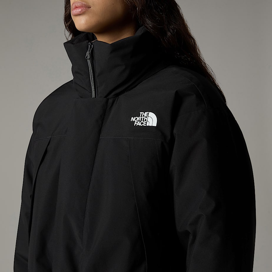 Women The North Face Padded Long Length Parka Black | NF0A78O9F