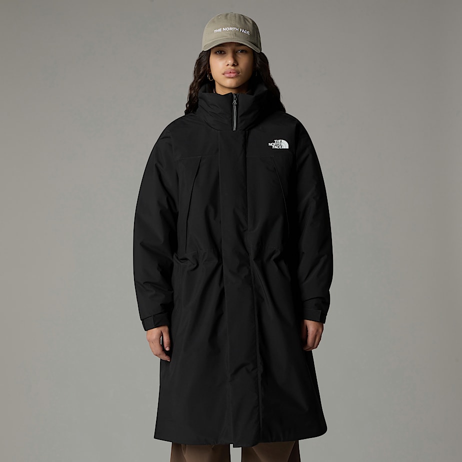 Women The North Face Padded Long Length Parka Black | NF0A78O9F