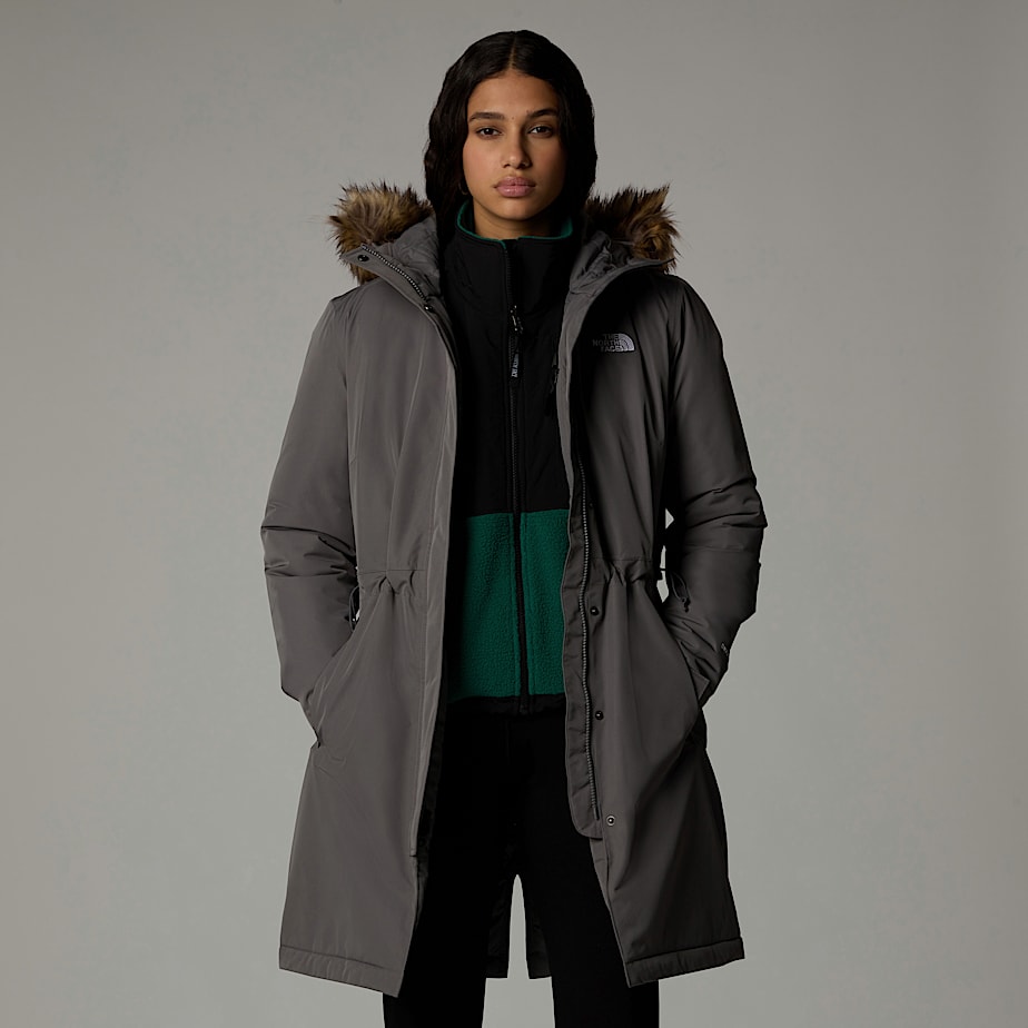 Women The North Face Recycled Zaneck Parka Grey | NF0A48A8L