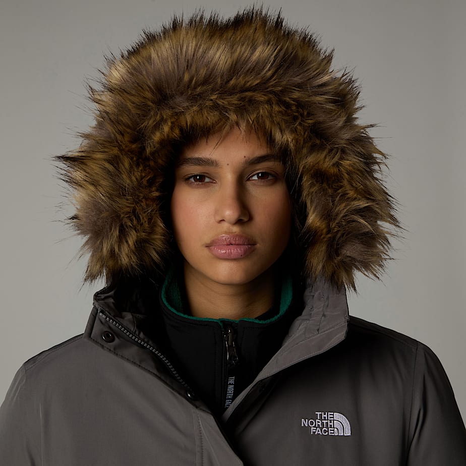 Women The North Face Recycled Zaneck Parka Grey | NF0A48A8L