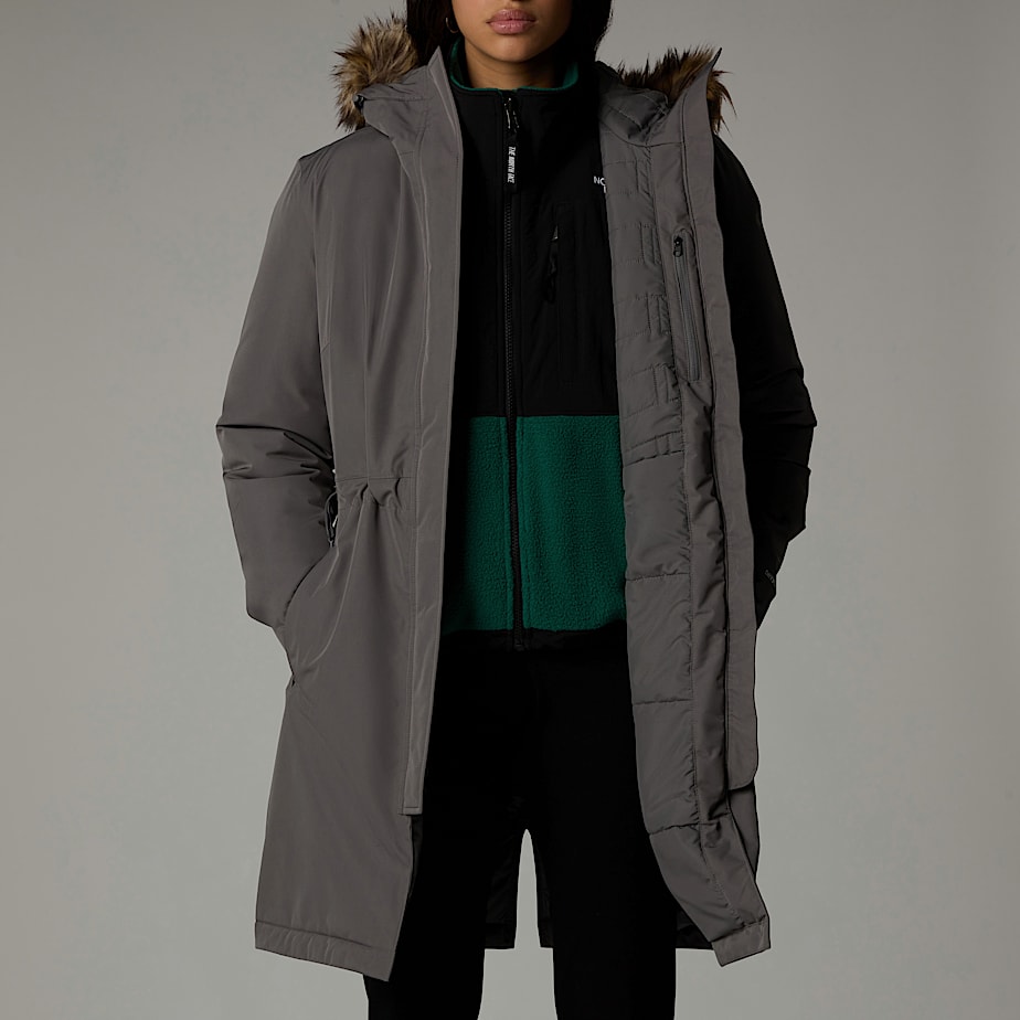 Women The North Face Recycled Zaneck Parka Grey | NF0A48A8L