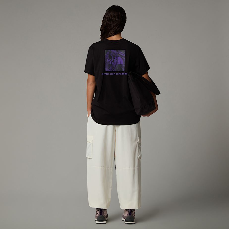 Women The North Face Relaxed Redbox Graphic T Shirts Black | NF0A22G7V