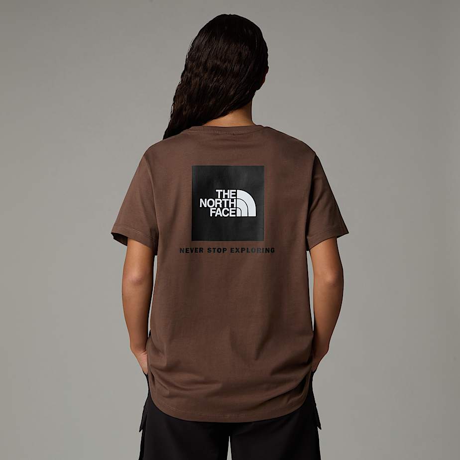 Women The North Face Relaxed Redbox T Shirts Brown | NF0A40F1H