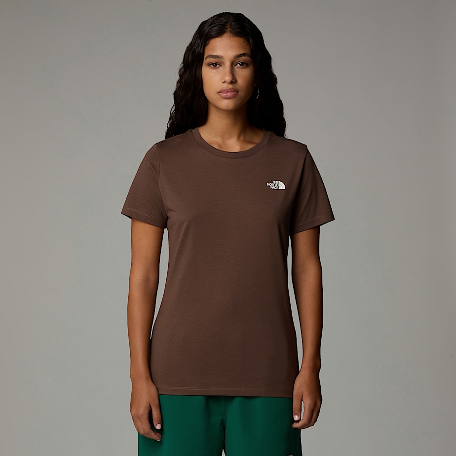 Women The North Face Simple Dome T Shirts Brown | NF0A63D9J