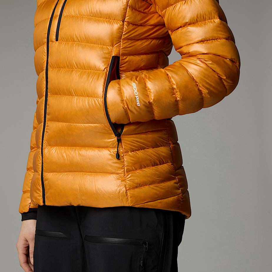 Women The North Face Summit Breithorn Hooded Down Jackets Apricot | NF0A54W4X