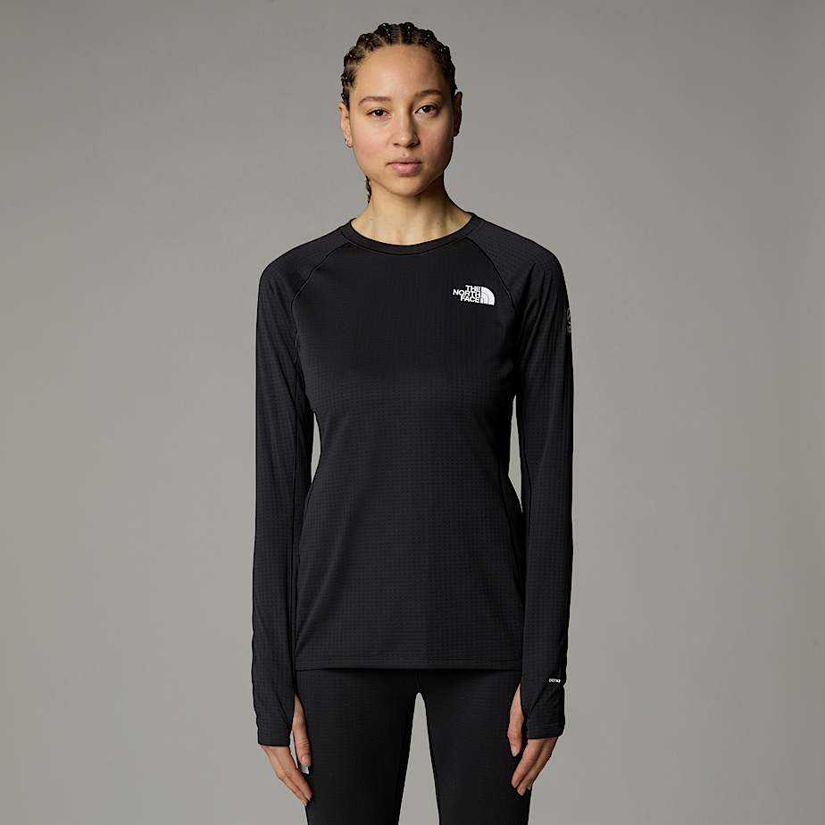 Women The North Face Summit Pro 120 Long-Sleeve Base Layer Tops Black | NF0A82T0Y