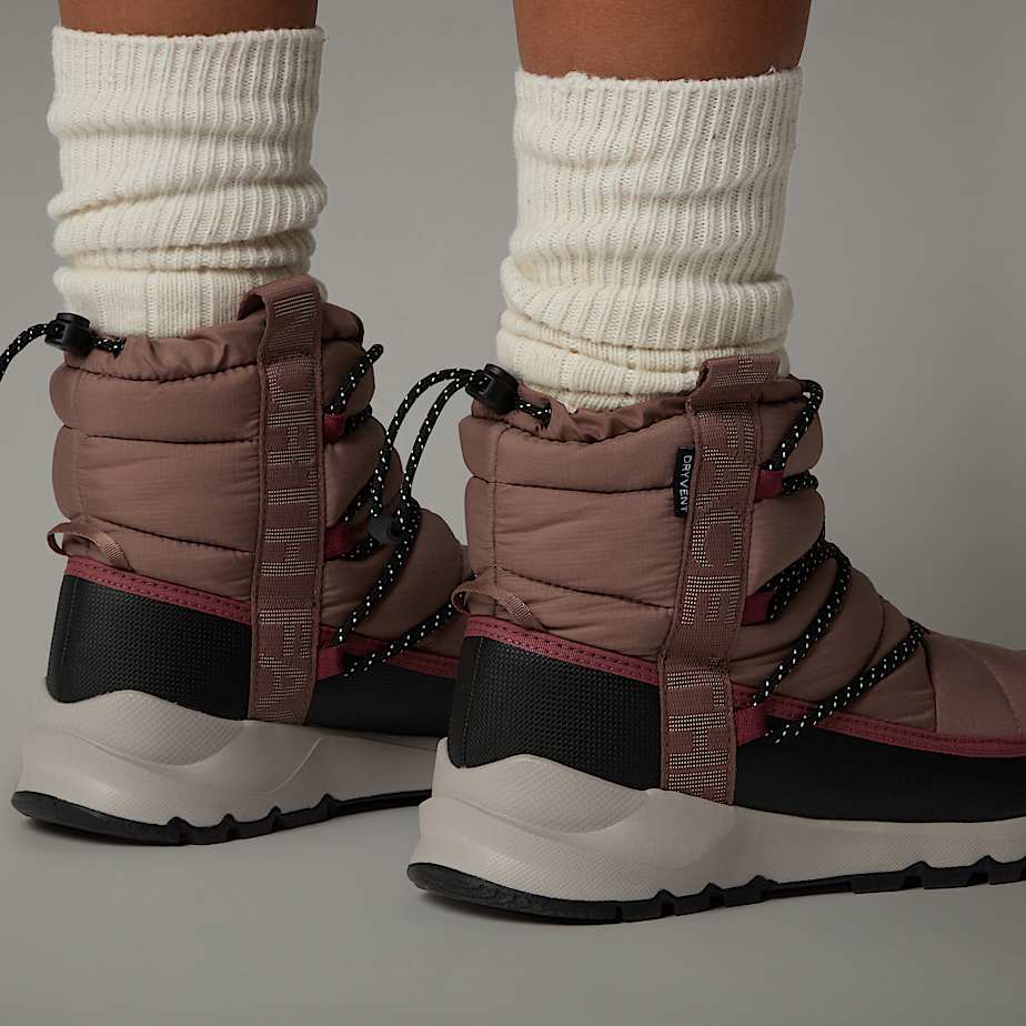 Women The North Face ThermoBall™ Waterproof Lace-Up Winter Boots Red | NF0A80G1W