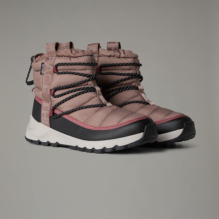 Women The North Face ThermoBall™ Waterproof Lace-Up Winter Boots Red | NF0A80G1W