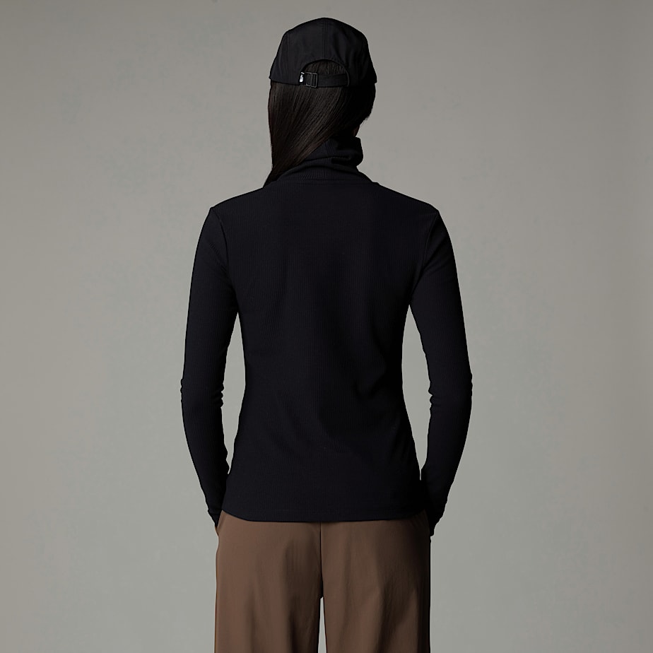 Women The North Face Turtleneck Long-Sleeve T Shirts Black | NF0A50X3I