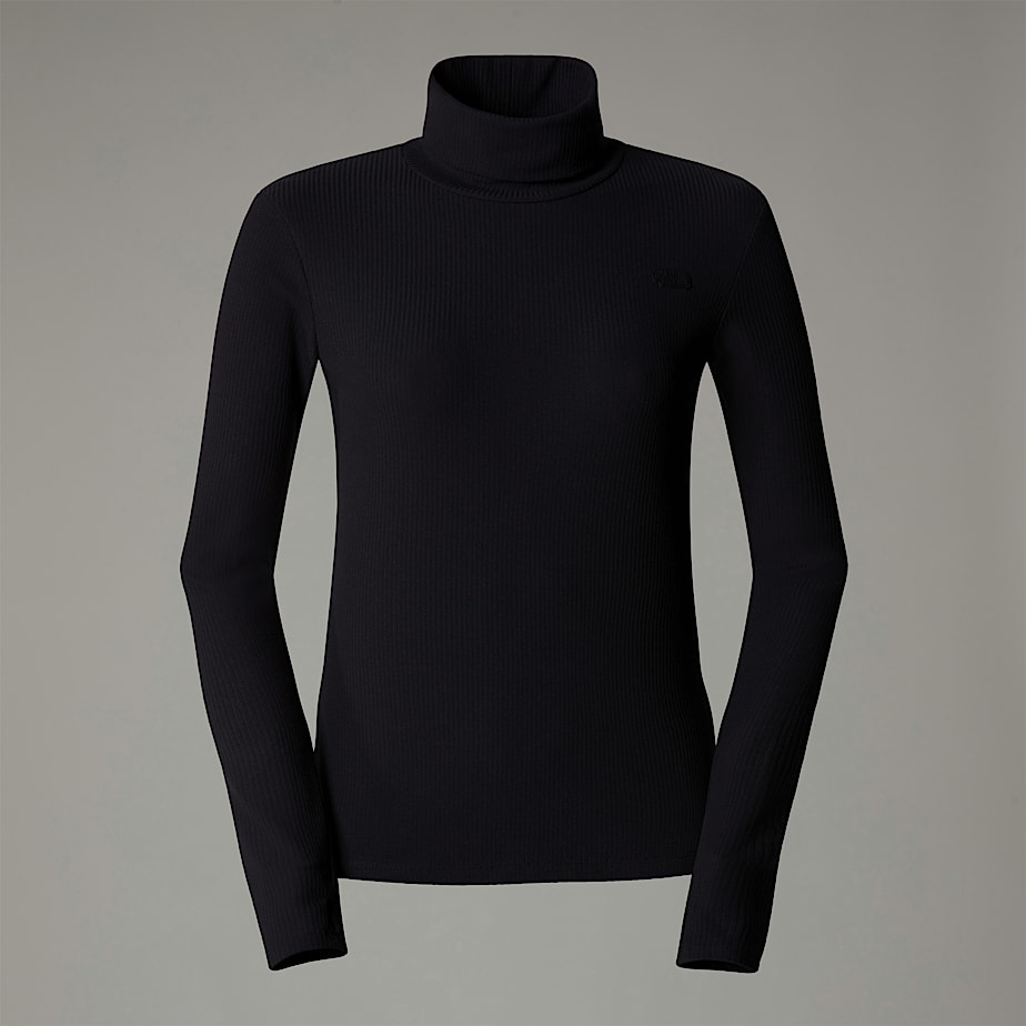 Women The North Face Turtleneck Long-Sleeve T Shirts Black | NF0A50X3I