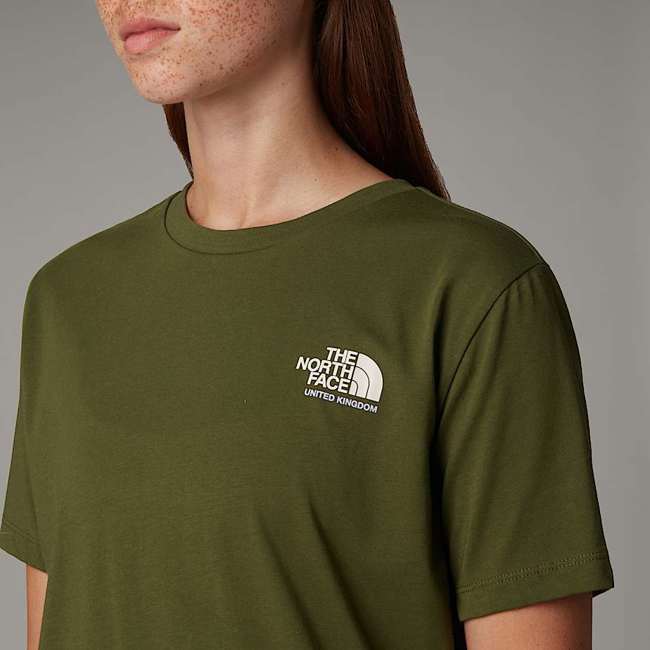 Women The North Face UK Redbox T Shirts Green | NF0A40S5I